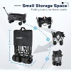 MaseiKar Heavy Duty 350 Lbs Capacity Collapsible Wagon, Outdoor Folding Camping Wagons, Grocery Portable Utility Cart, Adjustable Rolling Carts - 3 of 4