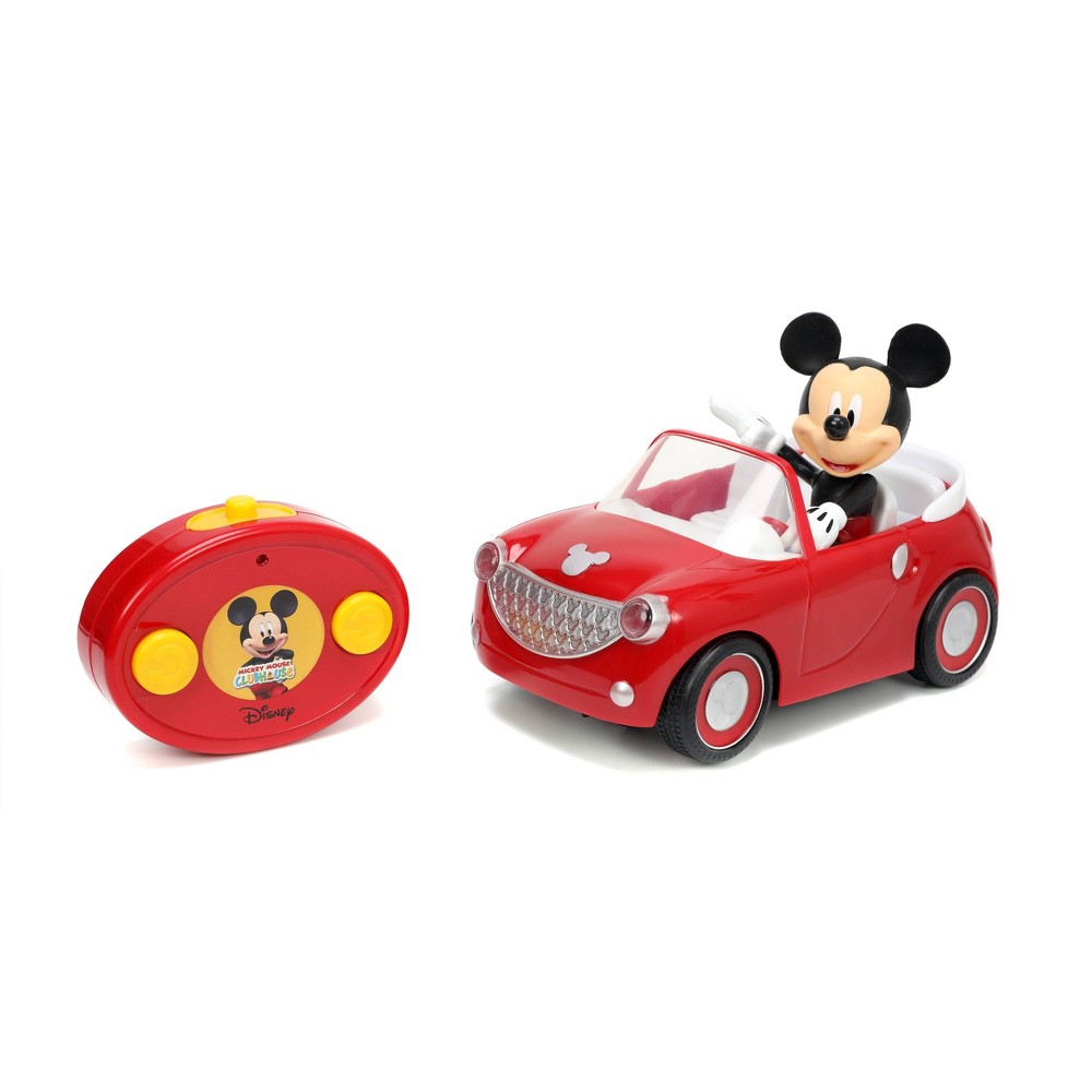 Photos - RC Car Jada Toys Disney Junior RC Mickey Mouse Club House Roadster Remote Control