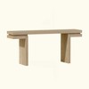 KIGFTSOD Extra Wide Real Wood Veneered Console Table, Minimalist Sofa Table Behind Couch for Entryway, Hallway, Living Room, Home Office - 4 of 4