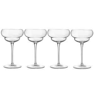 Luigi Bormioli Backdoor 20's Nick & Nora 5.75 oz.  Cocktail Glass, Set of 4, Titanium Reinforced Stem, Made of SON-hyx Crystal, Made in Italy - 1 of 4