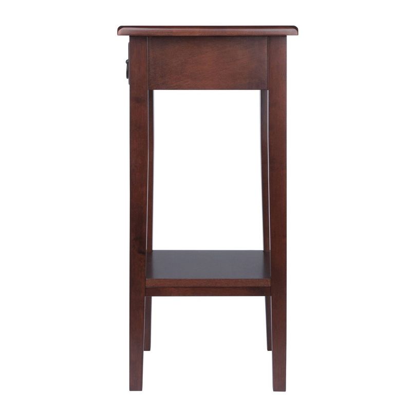 Regalia Accent Table with Drawer, Shelf - Antique Walnut - Winsome, 5 of 9