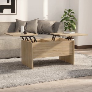 vidaXL Coffee Table Sonoma Oak Engineered Wood Medium Height-Adjustable - 1 of 4
