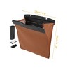 Unique Bargains Car Trash Can Hanging Folding Front Seats Faux Leather Trash Bin 1 Pcs - 4 of 4