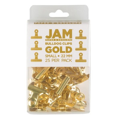 JAM Paper Bulldog Clip Gold 373933553B