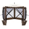 CLAM Quick-Set Pavilion Portable Pop-Up Outdoor Camping Gazebo Screen Tent Sided Canopy Shelter with Ground Stakes & Carry Bag - 2 of 4