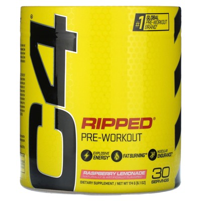 C4 / Cellucor C4 Ripped, Pre-Workout, Raspberry Lemonade, 6.1 oz (174 g)