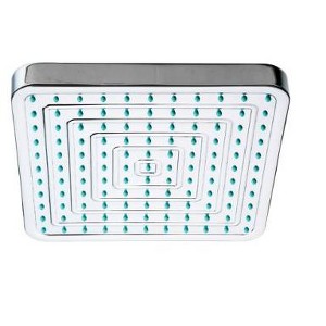 ALFI Showerhaus Square Rainfall Showerhead with Decorative Face and Rubber Nozzle Tips - Solid Brass Construction with Adjustable Ball Joint - 1 of 1