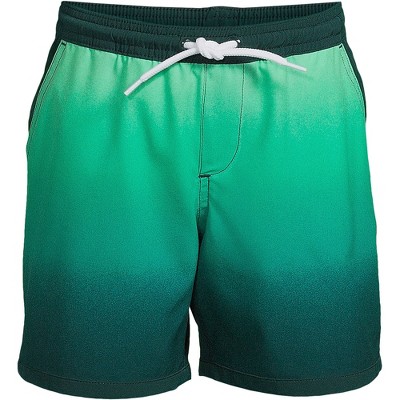 Lands' End Kids Stretch Hydroliner Sport Swim Trunks - Large - Deep ...