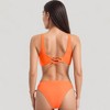 Anna-Kaci Swim Women's Crisscross Front Bikini Top with V-Neckline and Wide Straps for a Sleek Supportive Fit - 4 of 4