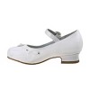 Josmo Girls' Patent Mary Jane Dress Shoes with Adjustable Hook and Loop Closure - Perfect for Weddings, Parties, and Special Occasions (Little Kid) - 3 of 4