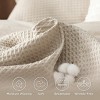 Bedsure | 2/3 Pcs 100% Cotton Waffle Weave Duvet Cover Set Bedding Set - 4 of 4