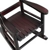 Lyngins Outdoor Rocking Chair with Widened Armrests,Contoured Seat,Glider Rocking Chair,Polyester Accent Chair for Bedroom,Living Room,Garden - 4 of 4