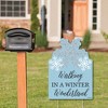 Big Dot of Happiness Winter Wonderland - Party Decorations - Snowflake Holiday Party and Winter Wedding Welcome Yard Sign - 2 of 4