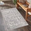 Vintage Area Rug Retro Floral Indoor Carpet Oriental Medallion Floor Rug Aesthetic Carpet Traditional Rug for Living Room Bedroom Kitchen - 2 of 4