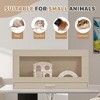 Hamster Cage,Rat Cage Wood with Independent Storage Cabinet,House for Chinchilla with Guinea Pig Hutch and Bridge(31.50" L x 15.75" W x 32.28" H) - 2 of 4