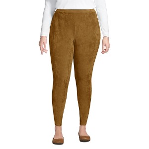 Lands' End Women's Sport Knit High Rise Corduroy Leggings - 1 of 4