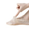 Anna-Kaci 3-Pack Women's Lace Mesh No Show Socks with Silicone Non-Slip Sole - 4 of 4