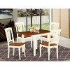 HomeStock 5-Pc Buttermilk and Cherry Solid Wood Top-Dining Room Set-Seats 4 - 2 of 4