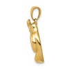 Black Bow Jewelry 14k Yellow Gold Polished Boxing Gloves Pendant - 2 of 4
