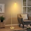 Whizmax Industrial Floor Lamp with 3 Temp Dimmable Bulb&Gradient Gold Glass Shade, Modern Standing Lamp Tall Lamp with Remote&Foot Control - 3 of 4