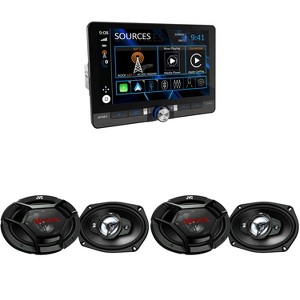 Jensen CAR813 8" Touch Screen Digital Receiver with CarPlay + Speakers - 1 of 3