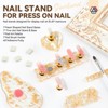 Saviland Magnetic Display Pro Kit: 6 Gold Stands w/ N50 Magnets & 40 Adhesive Balls - Salon Training Essentials. (Gold) - 2 of 4