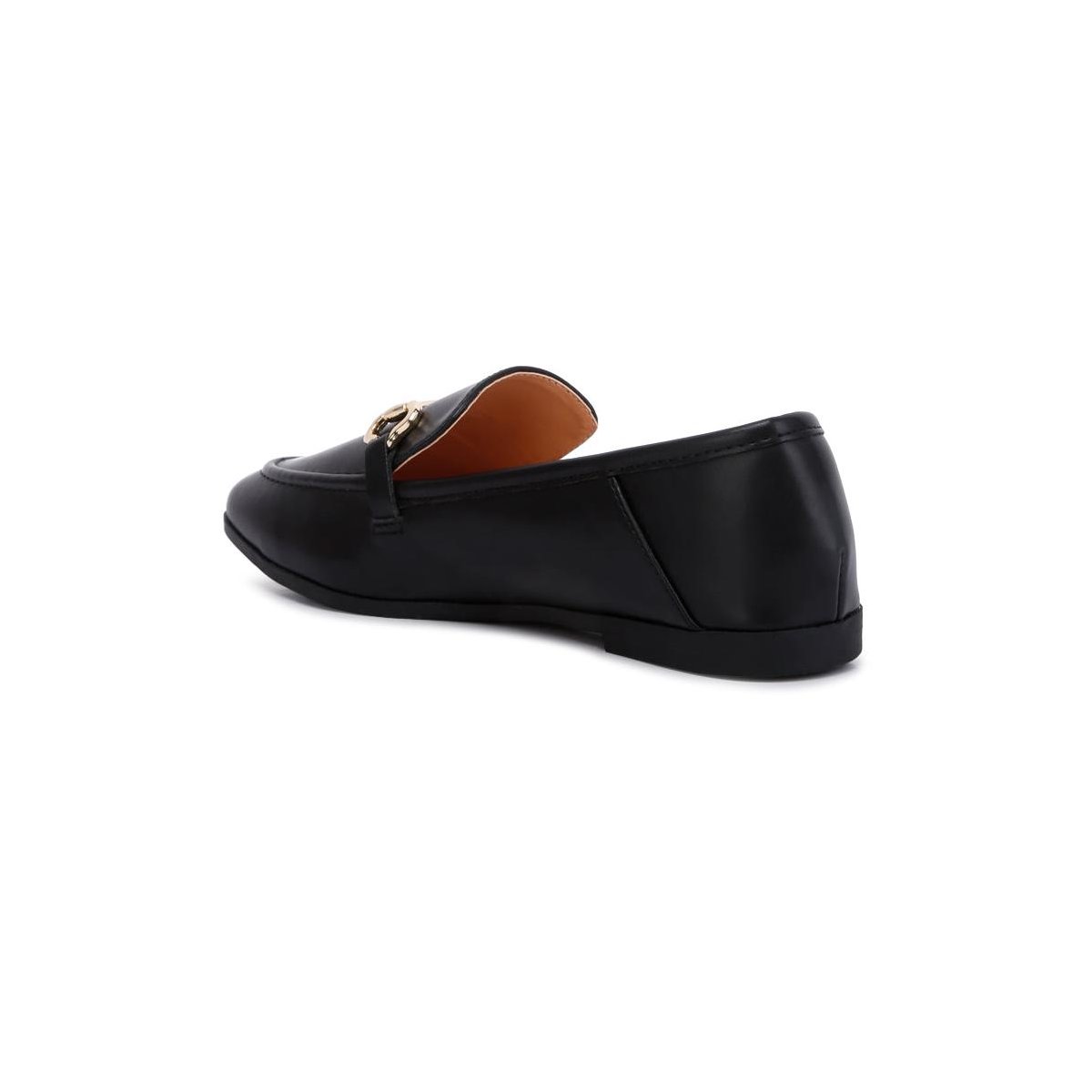 Женские туфли London Rag Womens Talula Horsebit Embellished Faux Leather Loafers 9 — фото 3