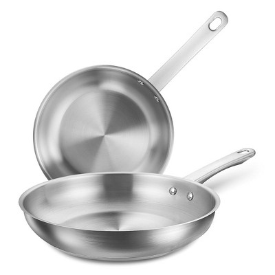 KOCH SYSTEME CS Stainless Steel Frying Pan, Silver