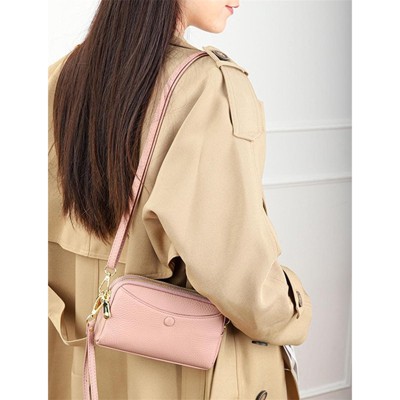 FATMOON Women's Shoulder Bag - First-layer Cowhide Crossbody Bag, Mobile Phone Bag, Genuine Leather Bag