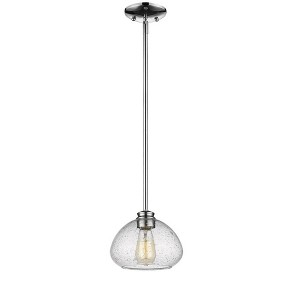 Amon Collection Oblate Glass Pendant Light - Vintage Inspired, Dimmable, 1 Bulb, 100W - 1 of 1