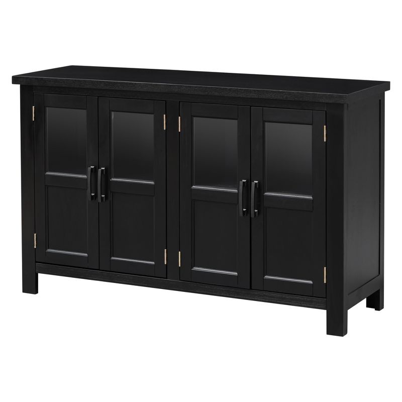 51" Modern 4-Door Sideboard, Storage Cabinet with Adjustable Shelves and Metal Handles - ModernLuxe, 4 of 11