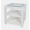 Jofran,Urban Icon Contemporary Glass Inlay End Table with Storage - 2 of 4