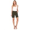 Rekucci Women's Pull-On Chic Urban Shorts with Pockets and Button Detail - 4 of 4