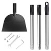 iMountek "53-Inch Flat Snow Shovel & Ice Scraper – Manganese Steel Chopper for Walkways, Driveways & Gardening" Black - 4 of 4