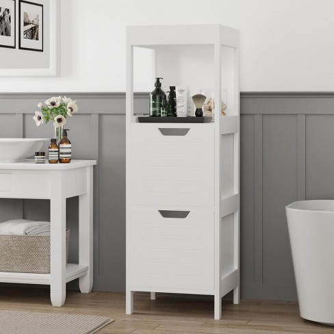 Sugift Bathroom Floor Cabinet, Wooden Storage Cabinet : Target
