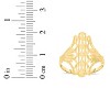10k Yellow Gold 20.2mm Oval Diamond Cut Openwork Filigree Ring - 4 of 4