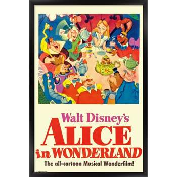 Trends International 24X36 Disney Alice in Wonderland - One Sheet Framed Wall Poster Prints
