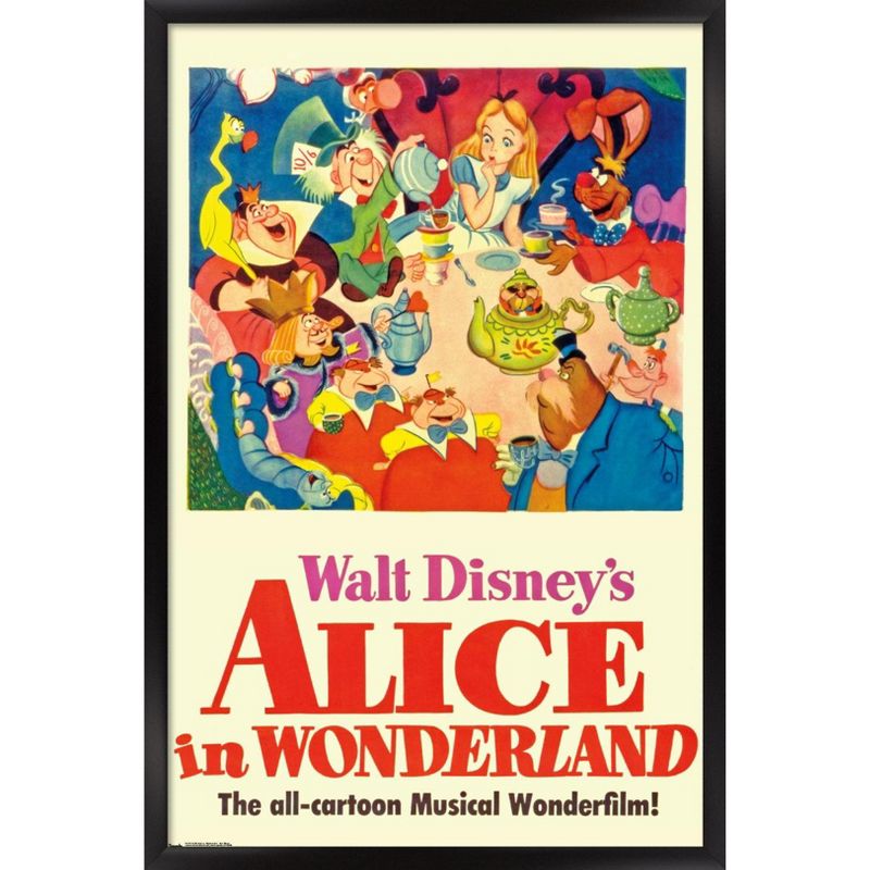 Trends International 24X36 Disney Alice in Wonderland - One Sheet Framed Wall Poster Prints, 1 of 7