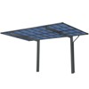 Outdoor Carport, Heavy Duty Carport with Galvanized Metal Roof, 2 Aluminum Alloy Columns, Sink, Waterproof Large Metal Garage for Car, Tractors - 4 of 4