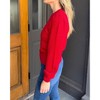 Women's Scallop Hem Puff Sleeve Sweater - &merci - 2 of 3