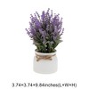 Unique Bargains Artificial Plants Tiered Festive Flower Cone Plastic 3.74"x3.74"x9.84" 1 Pc - 3 of 4