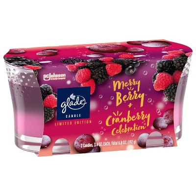 Merry Berry and Cranberry Celebration Scented Gel Jar