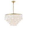 Elegant Lighting Selene 6 light Brass Pendant - 3 of 4