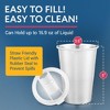 Impresa 6-Pack Stainless Steel Meal Prep Cups, Freezable Juice & Smoothie Jars with Lids, Convenient Smoothie Cups to Go - 4 of 4
