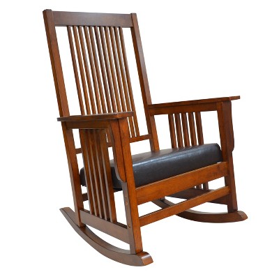 Thomas Mission Rocker - Chestnut - Carolina Chair and Table