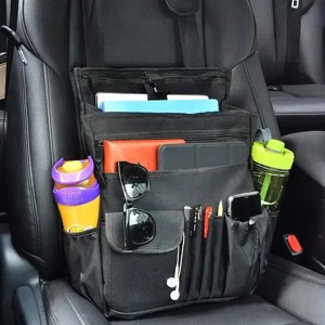 Updated Car Front Seat Organizer, Multi-Compartment Storage for Tablets, Laptops, Water Bottles, Fashion - 1 of 4