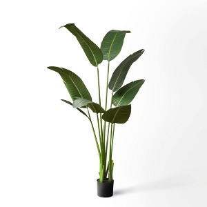Forever Leaf 60" Bird of Paradise Artificial Plant for Living Room Decor, Indoor Artificial Plant for Home Decor - 1 of 4