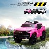 Red 12V Kids Ride On Truck Electric Silverado Trail Boss With Remote Control MP3 Bluetooth LED Lights And Suspension Red - 4 of 4