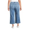 Lands' End Women's Recover Denim High Rise Wide Leg Crop Jeans - 2 of 4