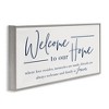 Stupell Industries Welcome Family is Forever Framed Giclee Art, Gray, 24" x 10" - 2 of 4